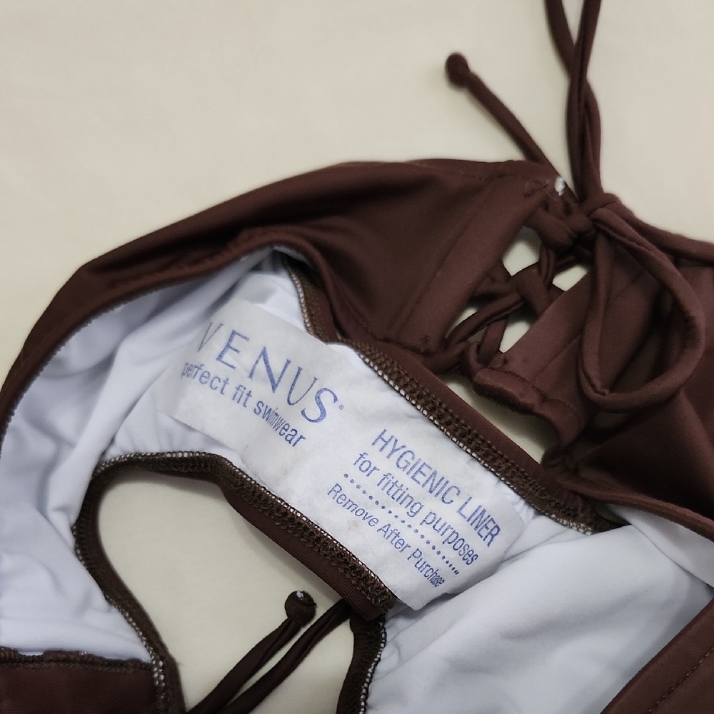 VENUS Brown Bikini with Adjustable Side Ties - Picture 6 of 7